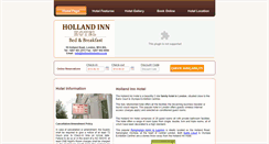 Desktop Screenshot of hollandinnhotel.co.uk